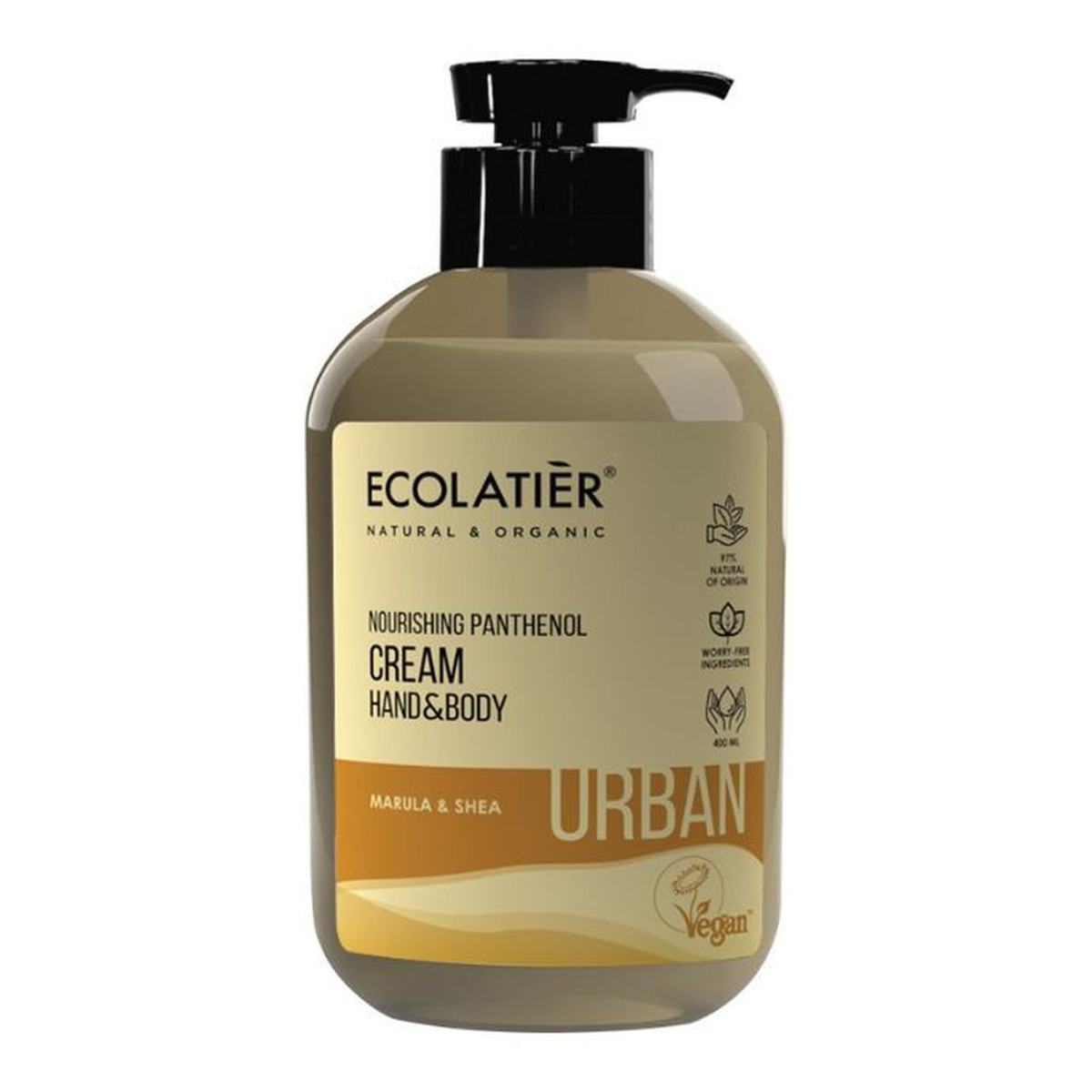 Ecolatier Urban Krem ​​odżywczy do rąk i ciała z pantenolem 400ml