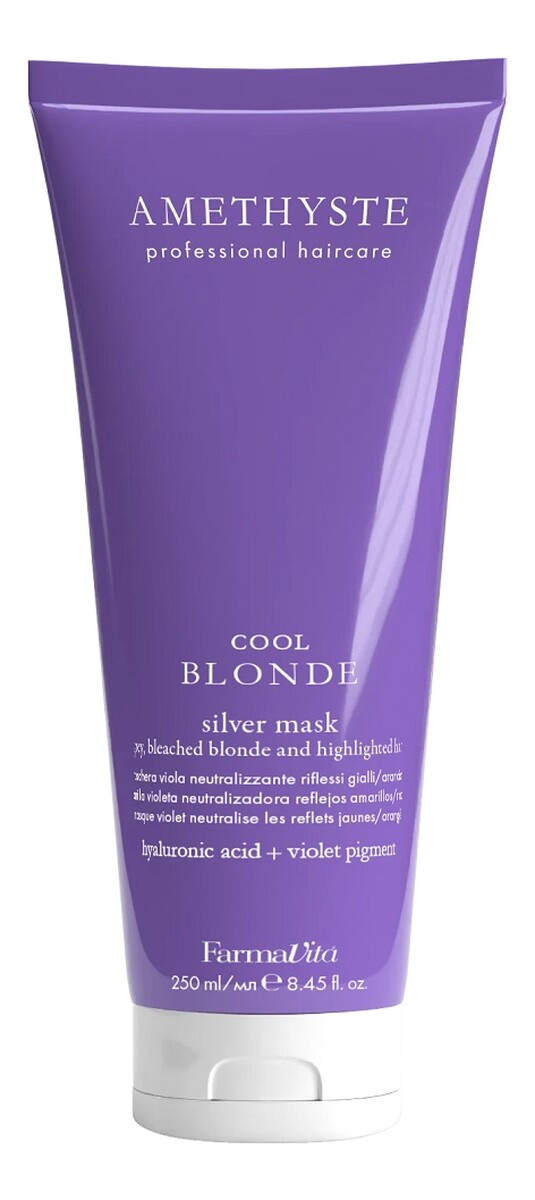 Amethyste cool blonde maska do włosów siwych i rozjaśnianych