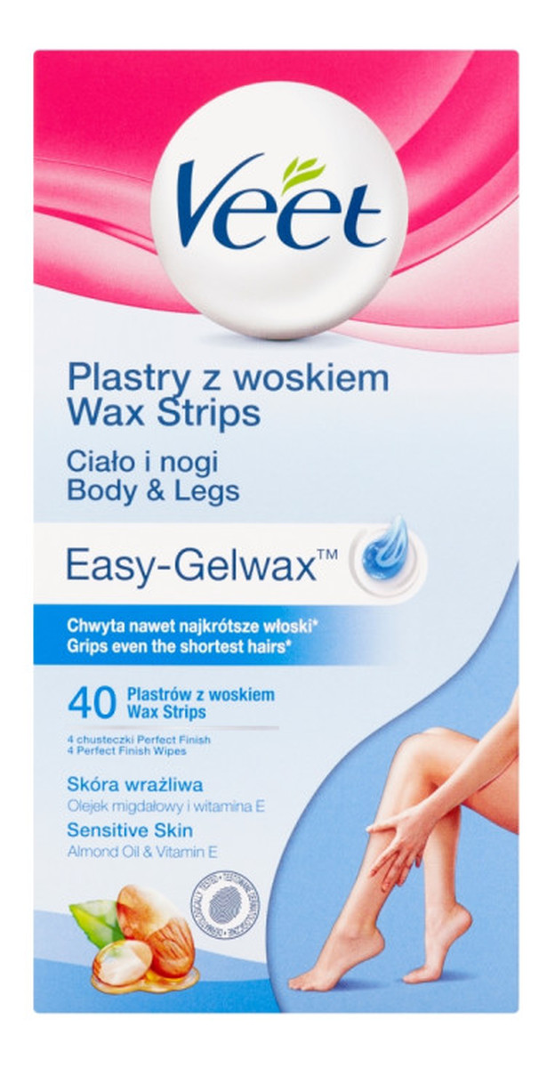 plastry z woskiem do depilacji ciała 40szt