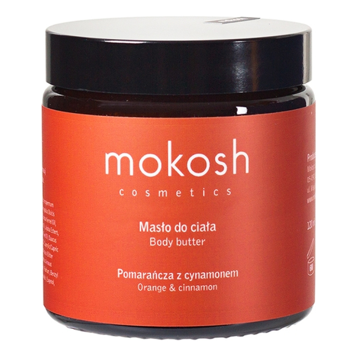 Mokosh Masło do ciała Pomarańcza z cynamonem Pęknięta Nakrętka 120ml