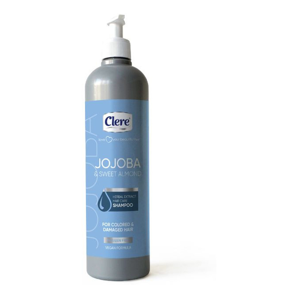 Clere Szampon do włosów farbowanych i zniszczonych Jojoba i Migdał 700ml