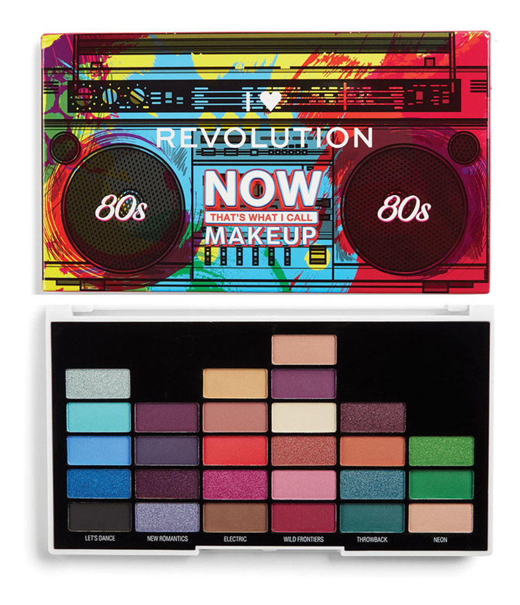 paleta 27 cieni do powiek Now That's What I Call Makeup 80s