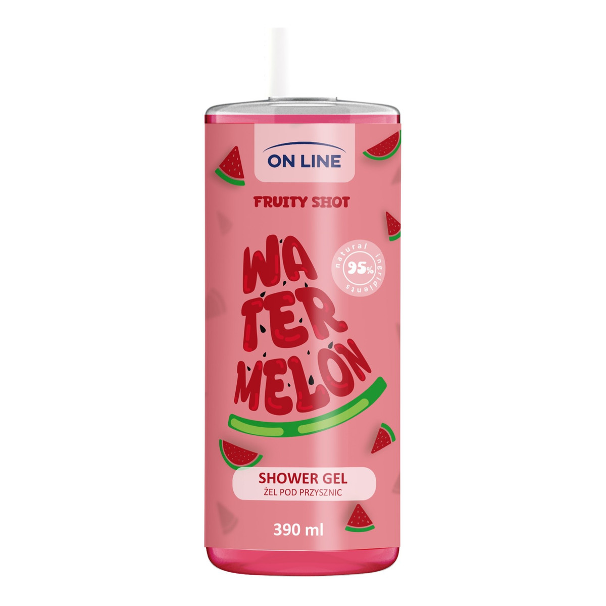 On Line Fruity Shot Żel pod prysznic watermelon 390ml