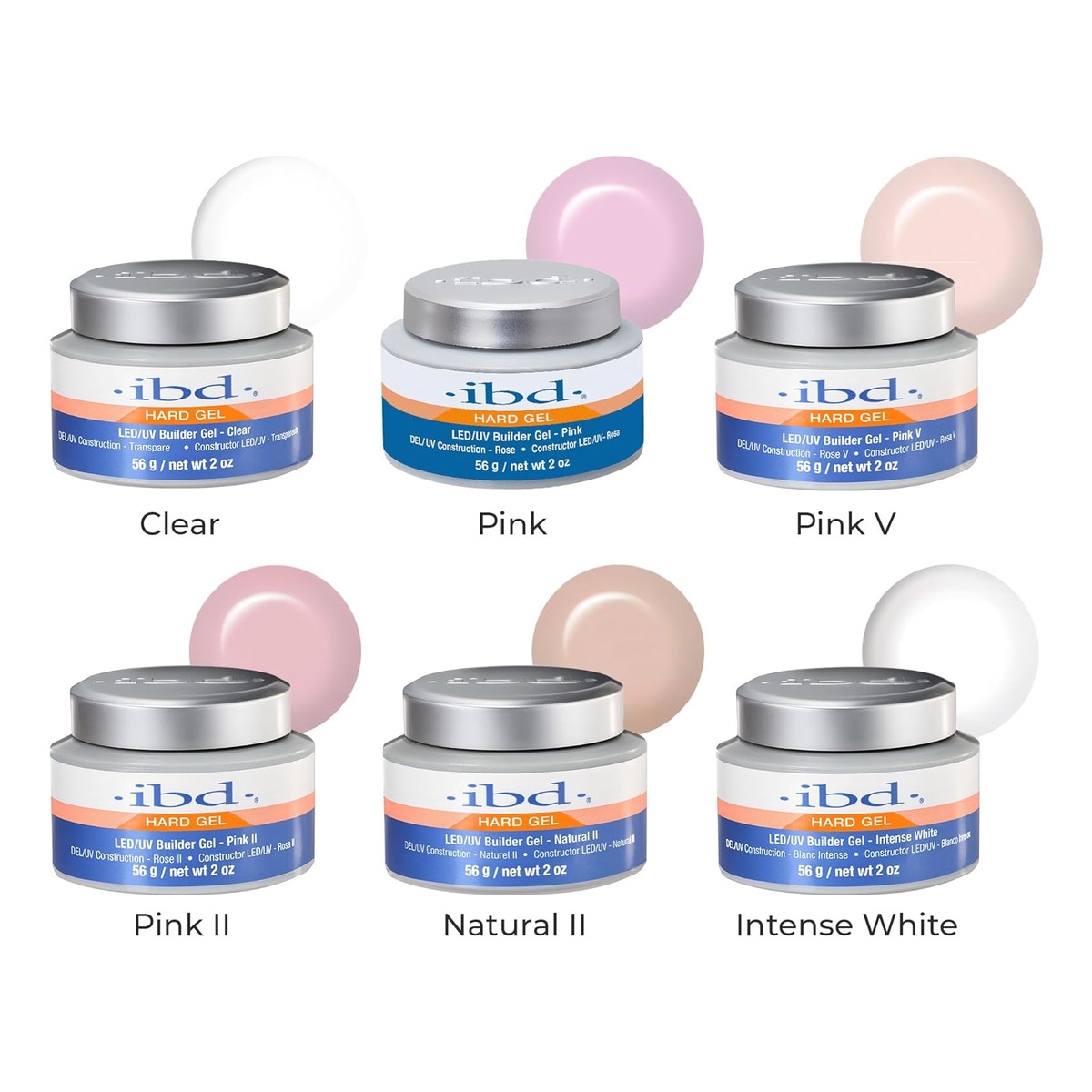 IBD Hard Gel UV/LED Builder Gel żel budujący do paznokci Pink 56g