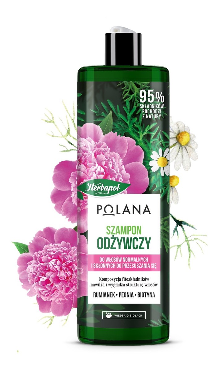 Szampon odżywczy do włosów - Rumianek & Peonia & Biotyna