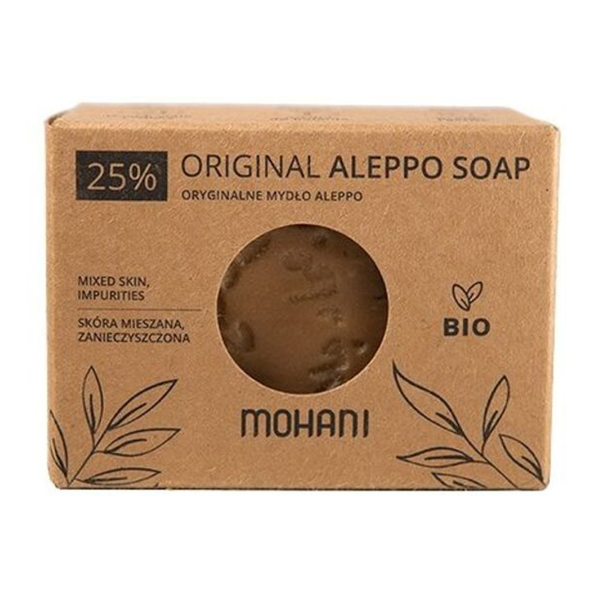 Mohani Aleppo BIO Mydło oliwkowo-laurowe 25% 185g