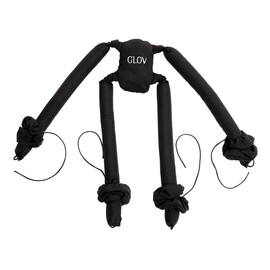 Coolcurl spider set wałki do kręcenia włosów na zimno do włosów długiej i średniej długości black 4szt