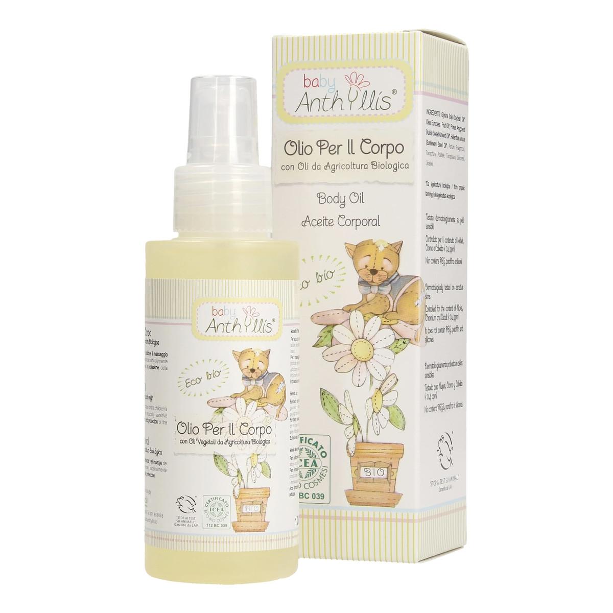 Anthyllis Baby Olio Per Il Corpo Olejek do ciała dla dzieci 100ml