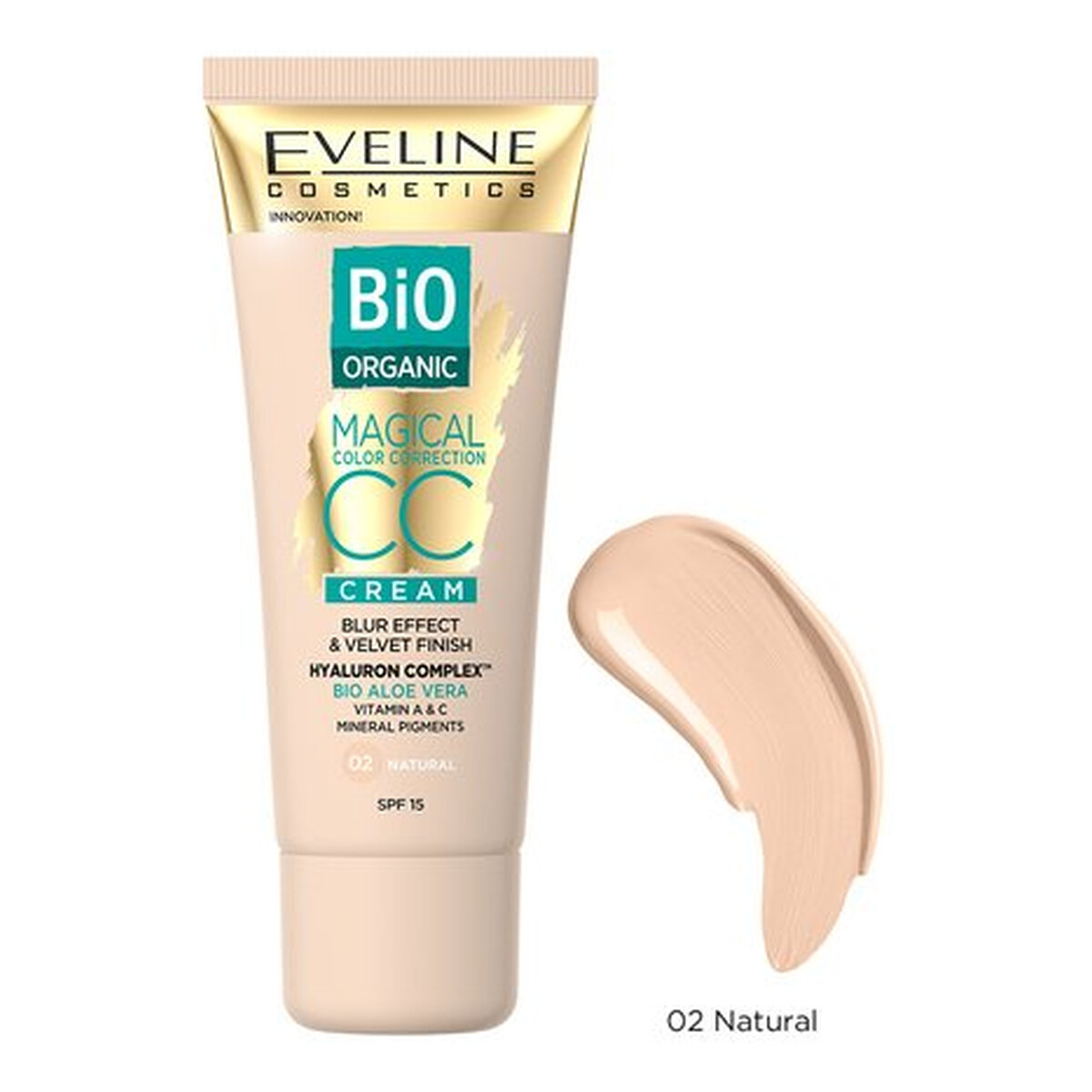 Eveline Bio Organic Magical Color Correction Cream krem CC z mineralnymi pigmentami 30ml