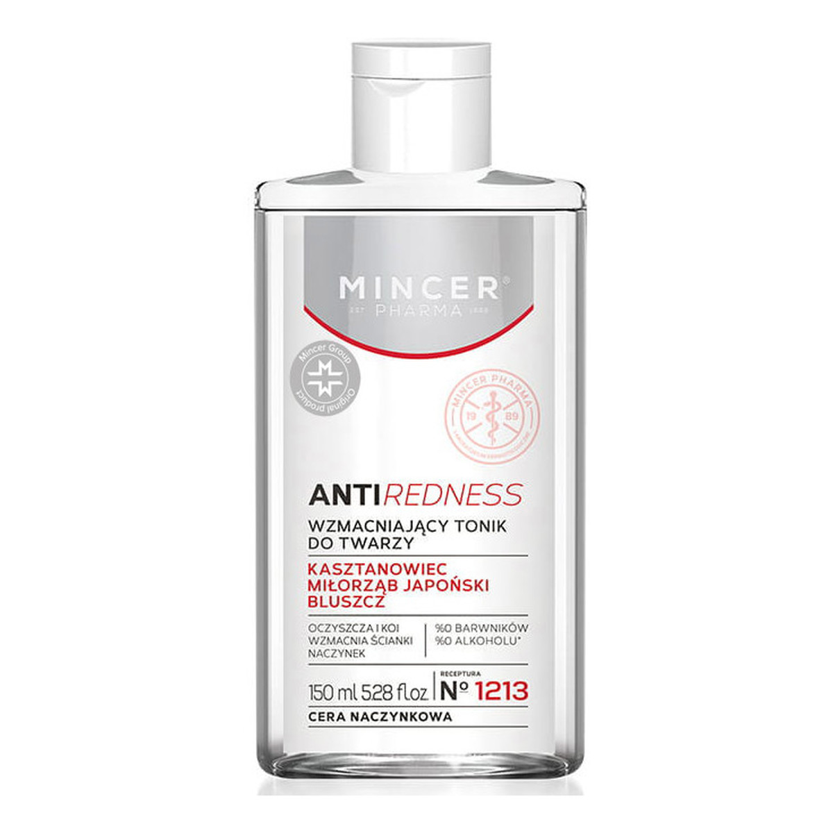 Mincer Pharma Anti Redness Wzmacniający tonik do twarzy 1213 150ml