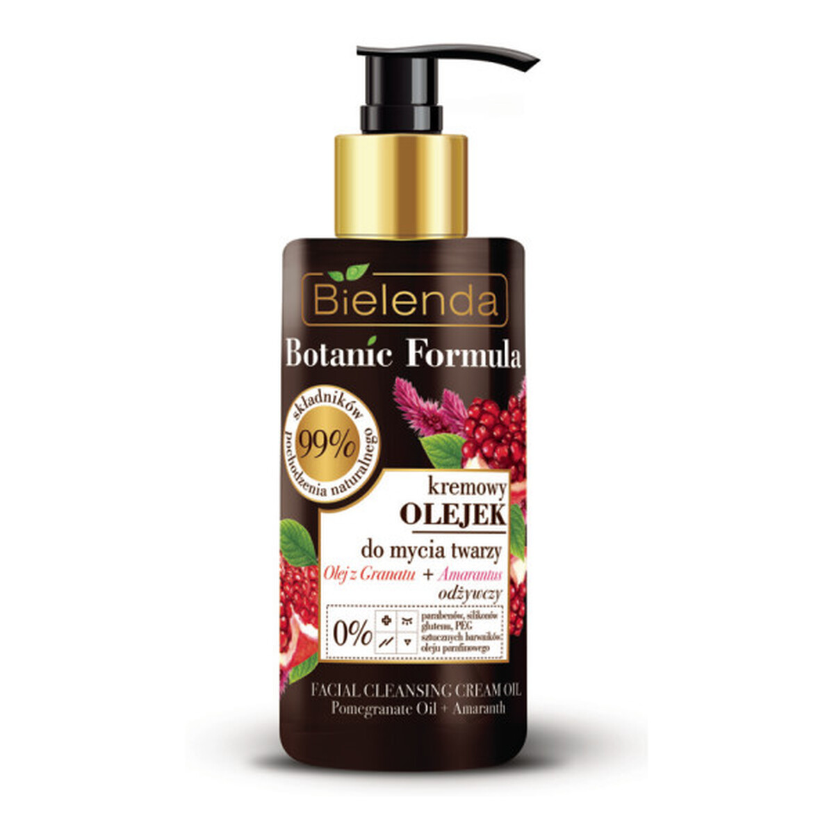 Bielenda Botanic Formula Kremowy Olejek Do Mycia Twarzy z Olejem Z Granatu i Amarantusu 140ml