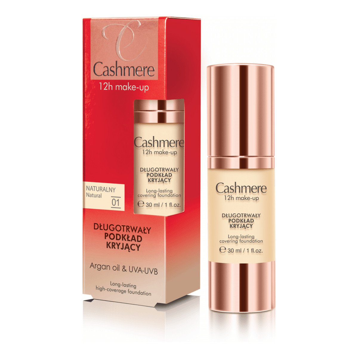 Cashmere 12H Make Up Długotrwały Podkład Kryjący 30ml