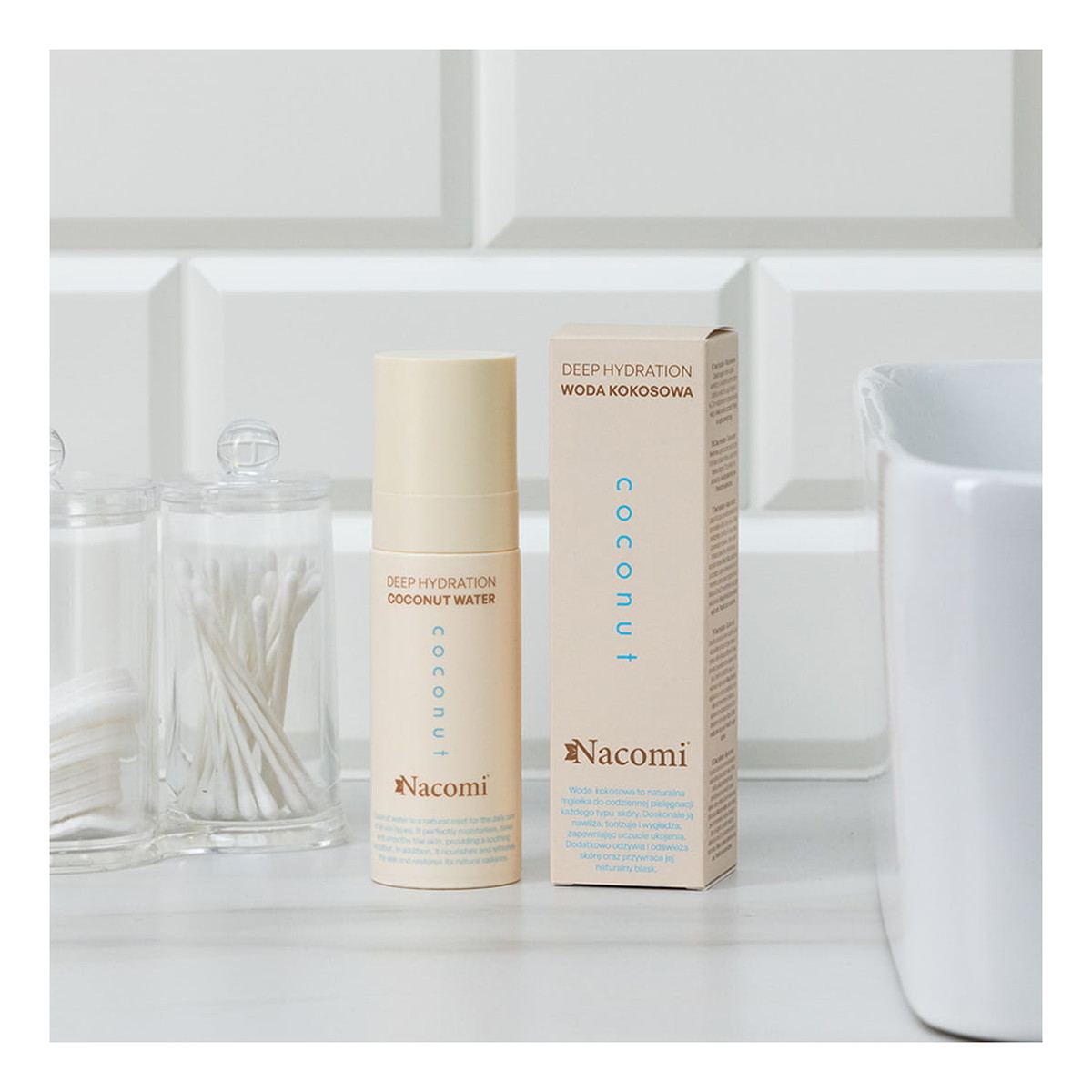 Coconut Krem do twarzy + Serum + Żel do mycia twarzy + Woda kokosowa