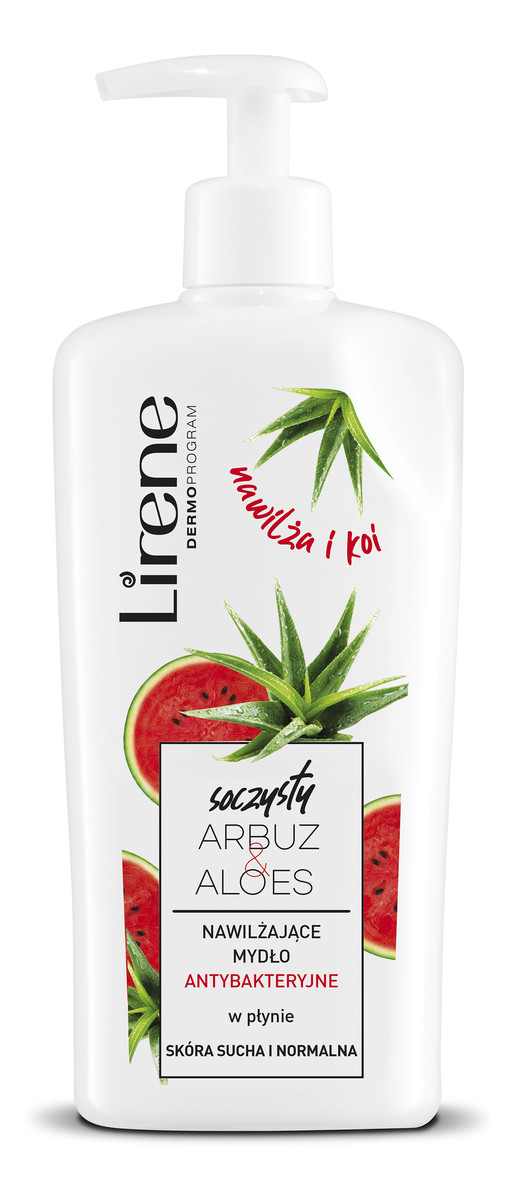 Nawilżające mydło antybakteryjne w płynie z dozownikiem Soczysty arbuz & Aloes