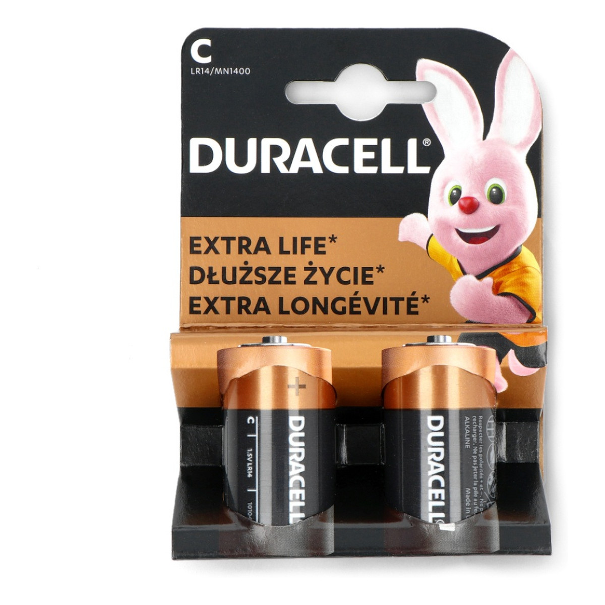 Duracell Baterie Alkaliczne Basic Extra Life C LR14/MN1400 (2)