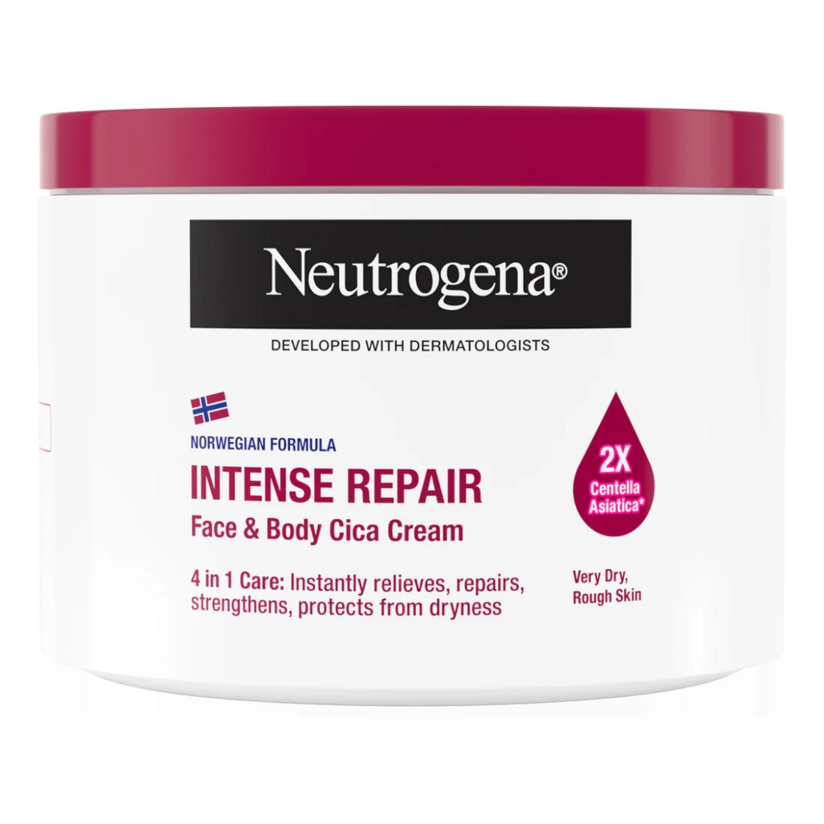 Neutrogena Intense Repair Krem do twarzy i ciała intensywnie regenerujący 400ml