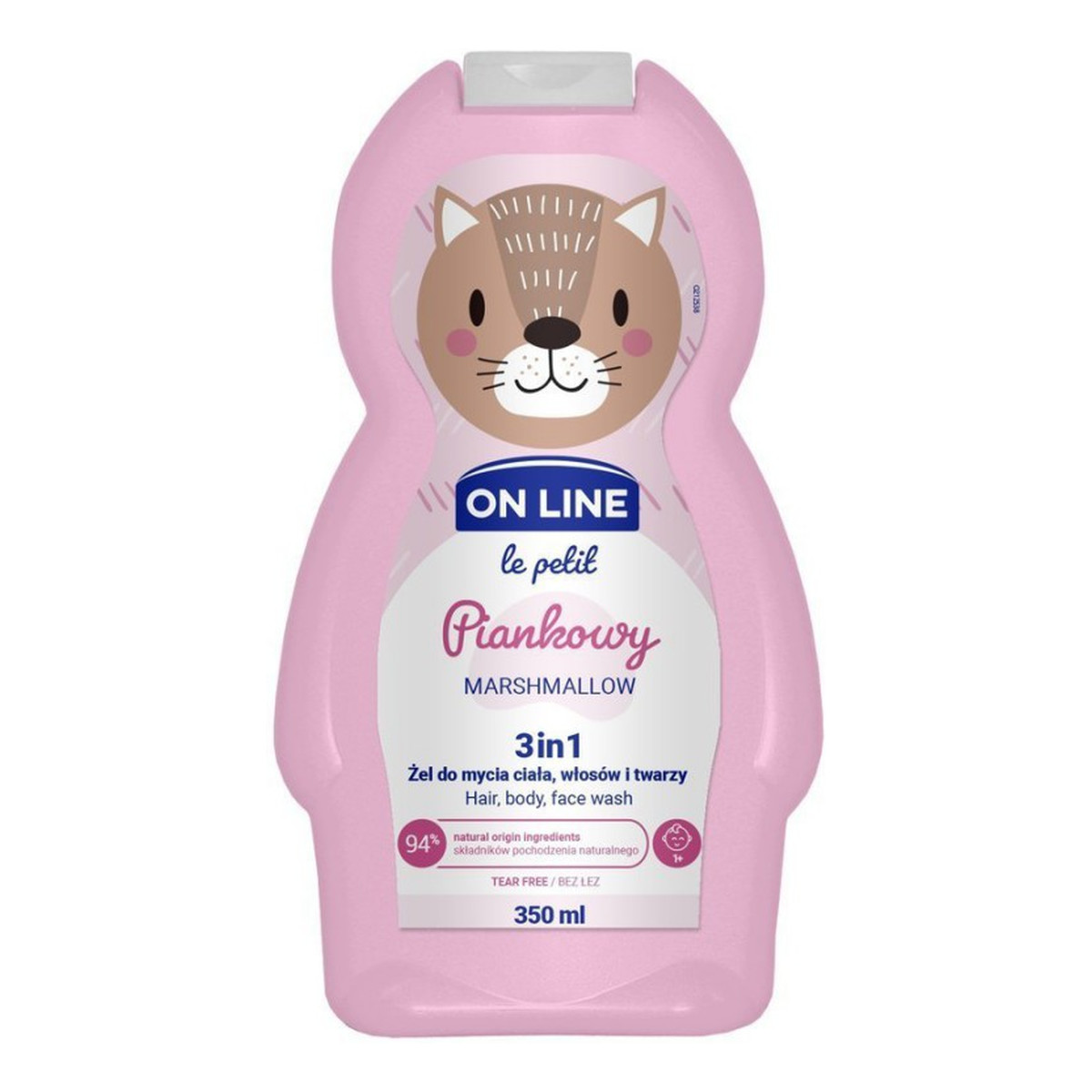 On Line Le Petit Żel do mycia ciała,włosów i twarzy 3w1 dla dzieci Piankowy 350ml