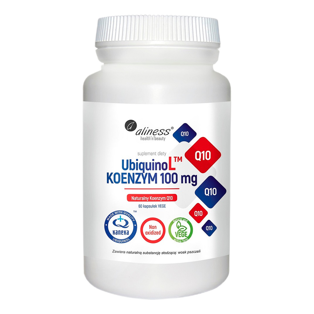 Aliness Ubiquinol™ kaneka naturalny koenzym 100mg suplement diety 60 kapsułek