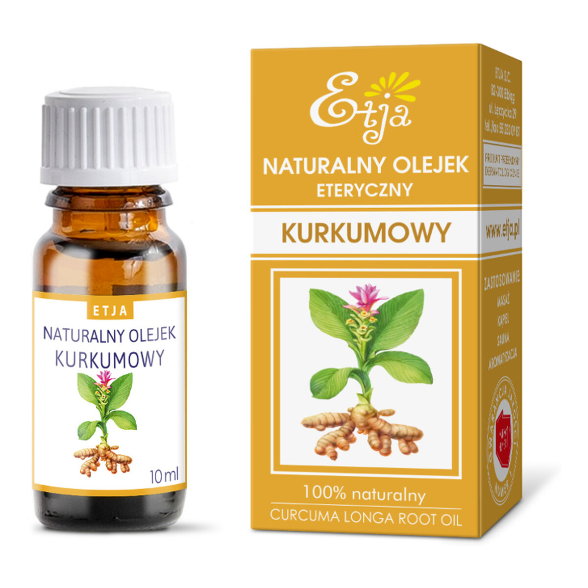 Etja Naturalny Olejek Eteryczny Kurkumowy 10ml