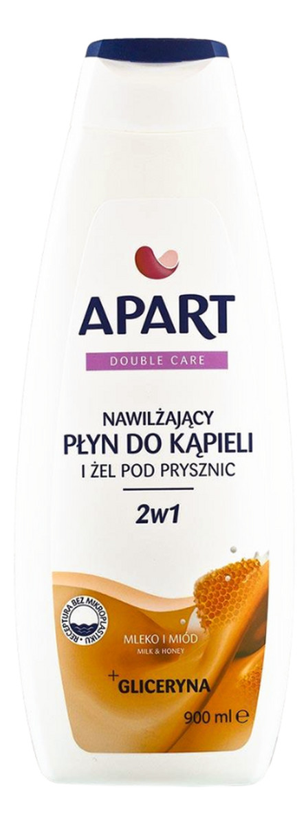 Double Care Płyn do Kąpieli + Żel pod Prysznic Mleko i Miód