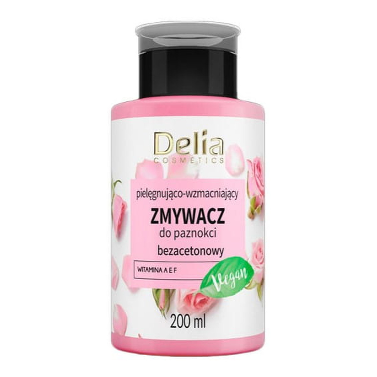 Delia Vege Zmywacz do paznokci wzmacniająco-pielęgnujący bez acetonu 200ml