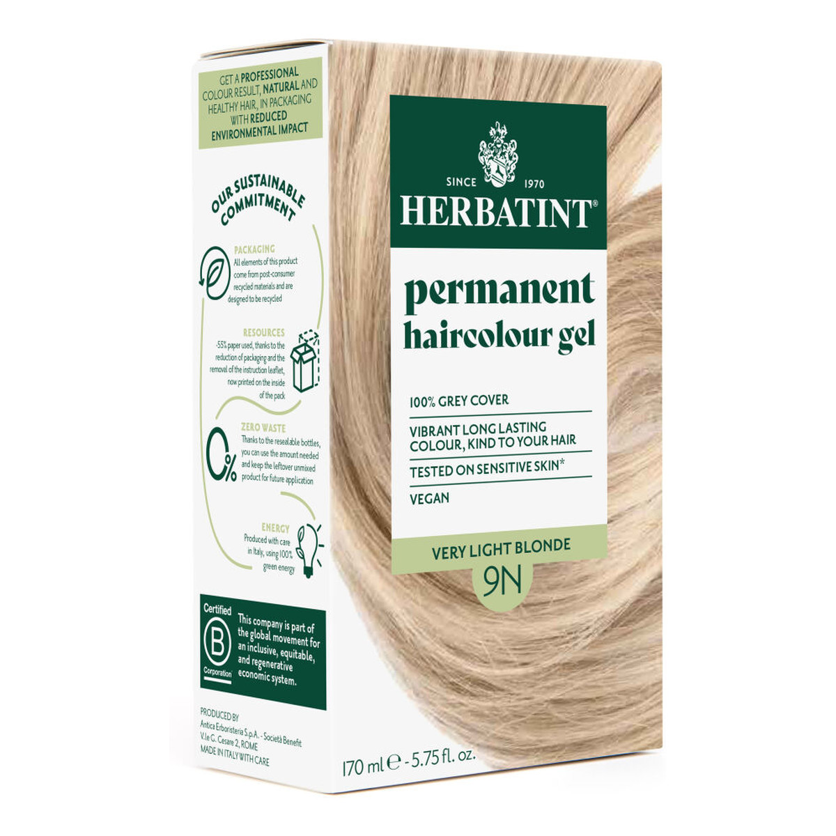 Herbatint Trwała Ziołowa farba do włosów 170ml