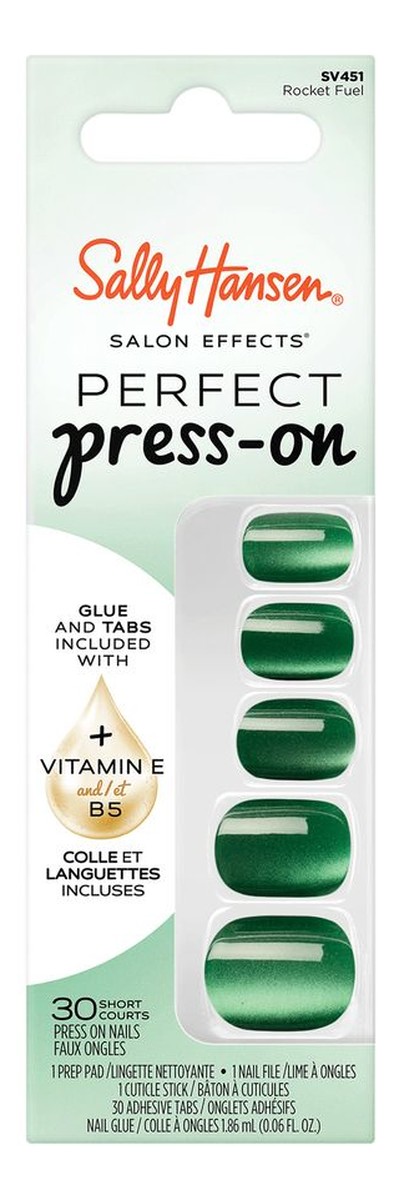 Perfect Press On sztuczne paznokcie samoprzylepne Rocket Fuel 30szt