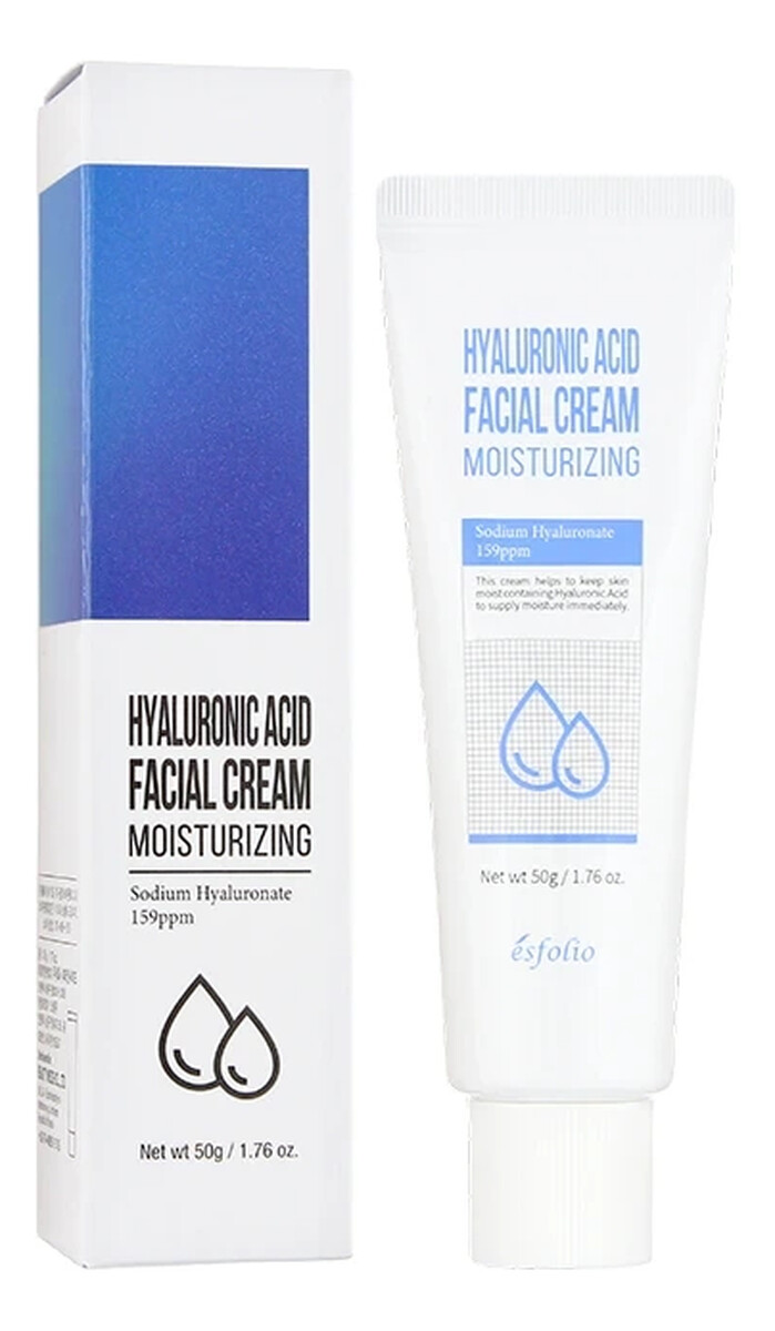 Nawilżający krem do twarzy z kwasem hialuronowym