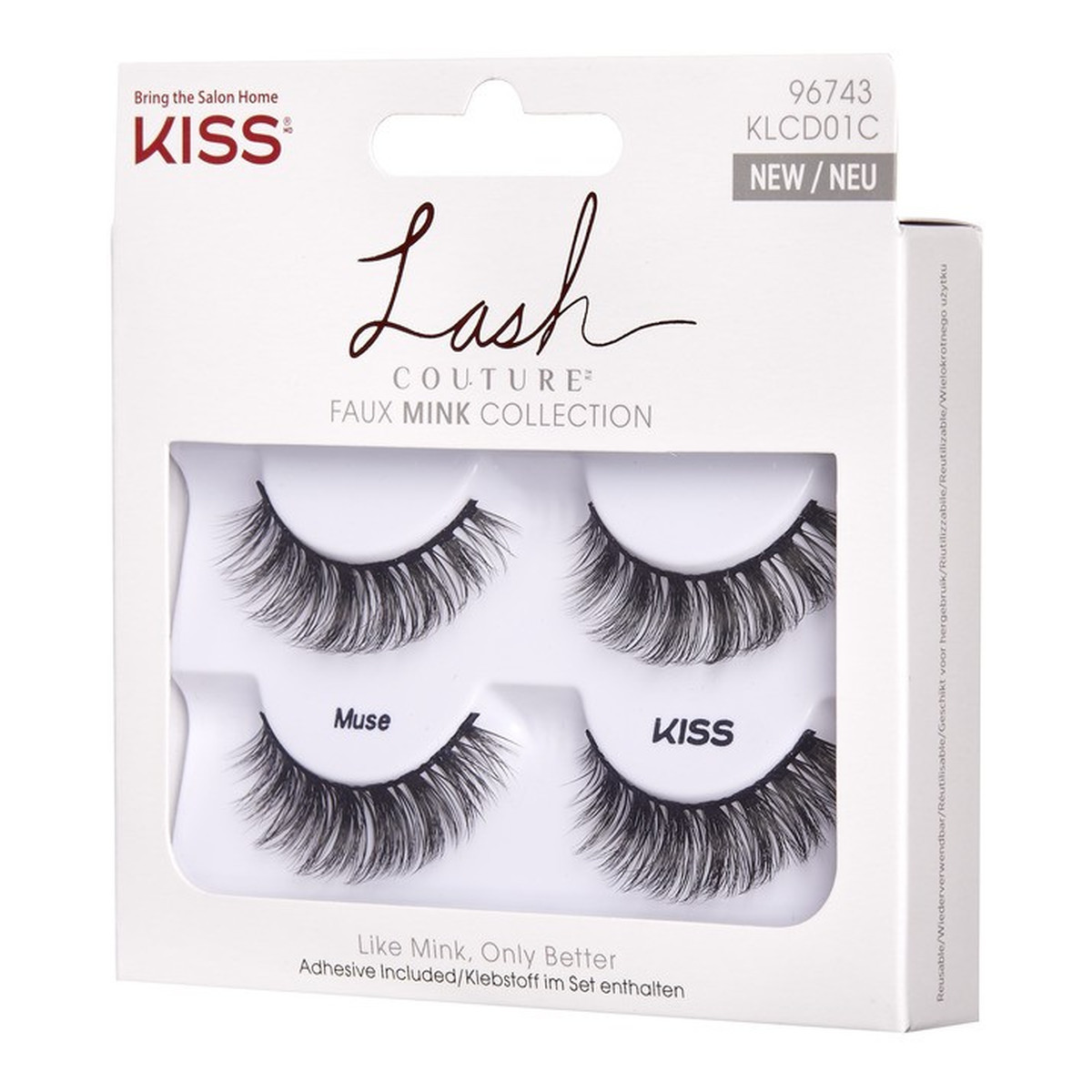 Kiss Lash Couture Sztuczne rzęsy The Mink Collection - Muse 2 Pary