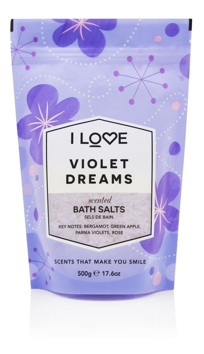 Scented bath salts kojąco-relaksująca sól do kąpieli violet dreams