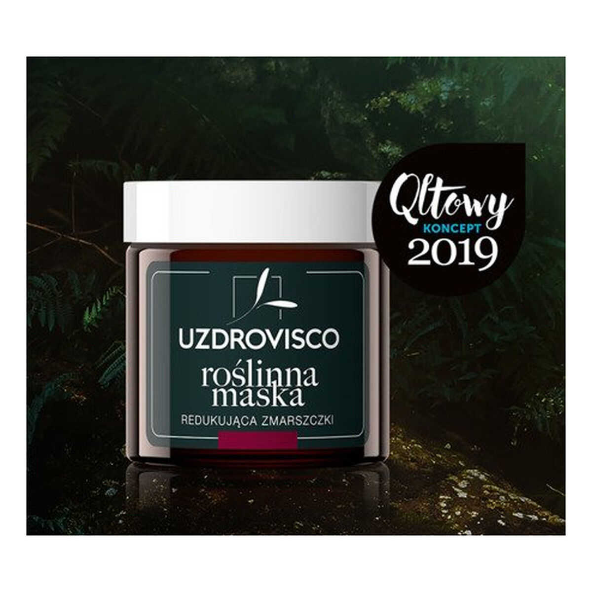 Uzdrovisco Czarny Tulipan Roślinna maska redukująca zmarszczki - 50ml