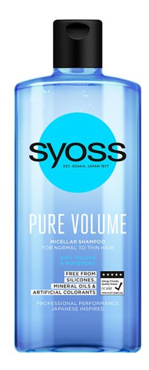 Pure volume micellar shampoo szampon do włosów przywracający równowagę