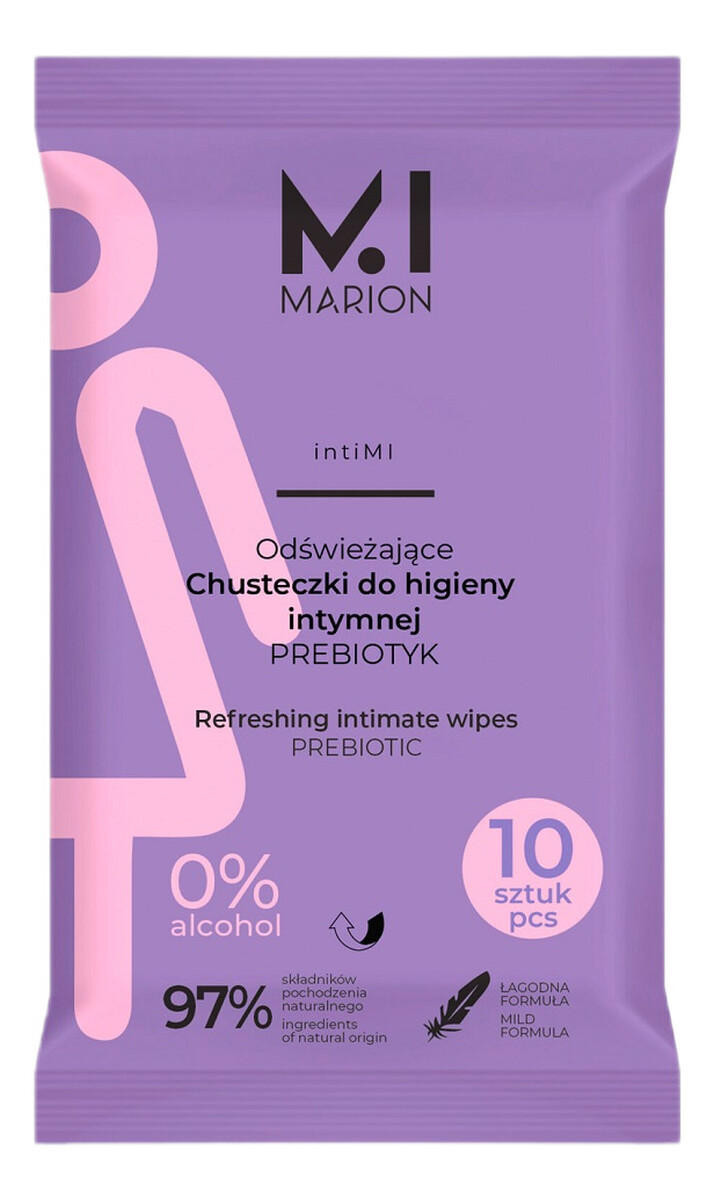 Intimi odświeżające chusteczki do higieny intymnej prebiotyk 10szt