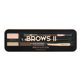 Zestaw Brows 2 Makeup Case Display cienie do brwi + kredka do brwi + pędzelek + pęseta