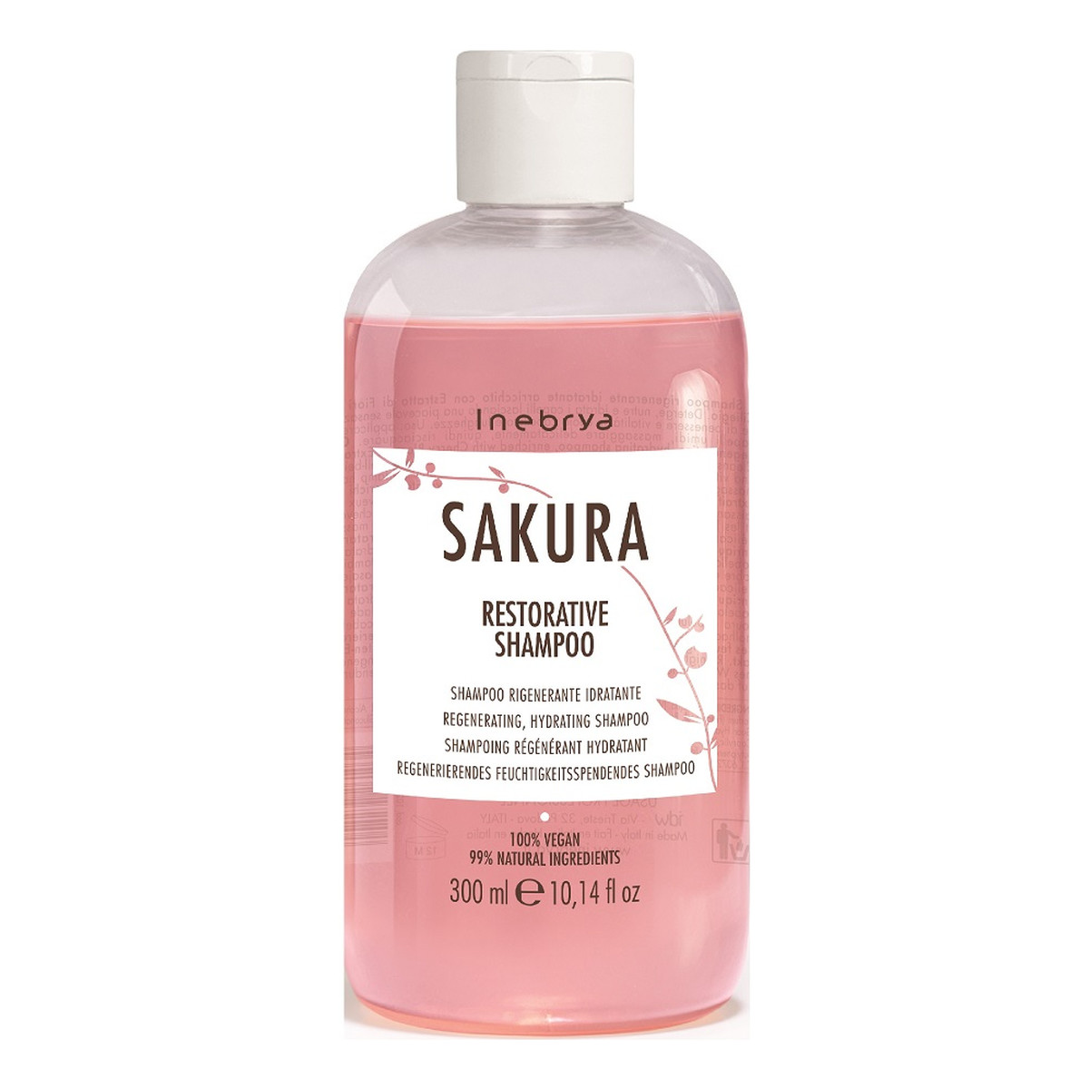 Inebrya Sakura restorative shampoo wzmacniający szampon do włosów 300ml