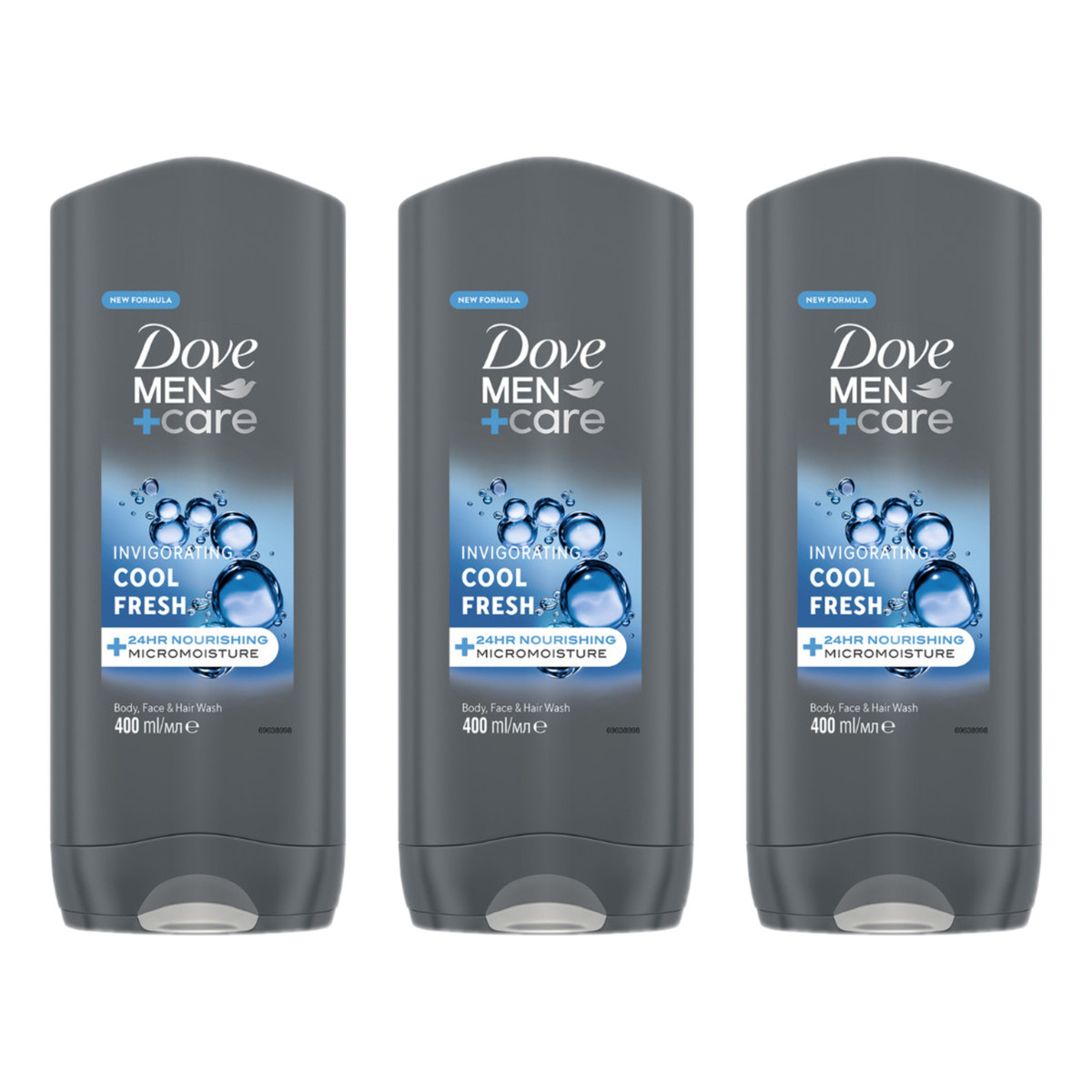 Dove Men+Care Cool Fresh Żel Pod Prysznic 3szt.