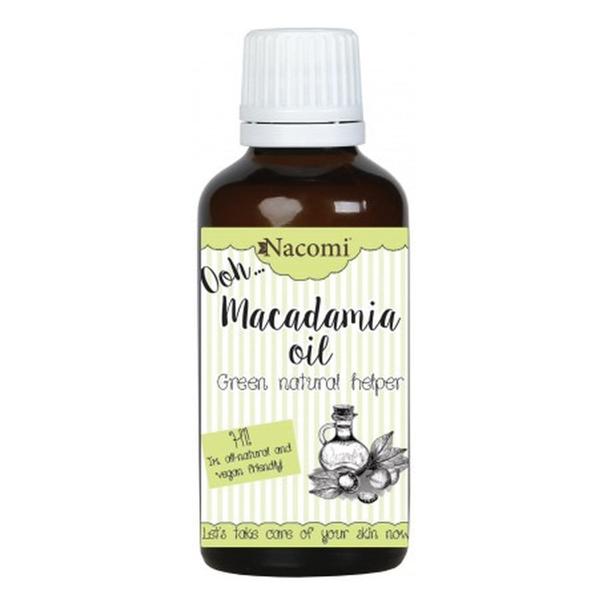 Nacomi Rafinowany Natural 100% Olej Macadamia Antycellulitowy Nawilżający Przeciwstarzeniowy 50ml