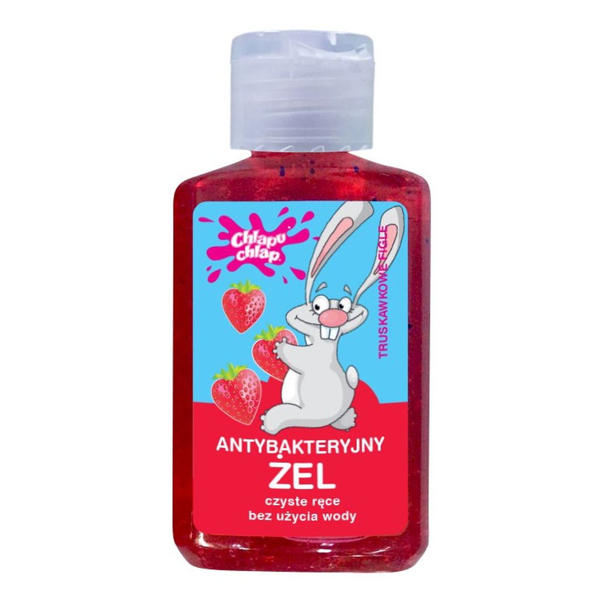 Chlapu Chlap Żel antybakteryjny do rąk Truskawkowe Figle 60ml