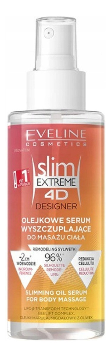 Designer olejkowe serum wyszczuplające do masażu ciała
