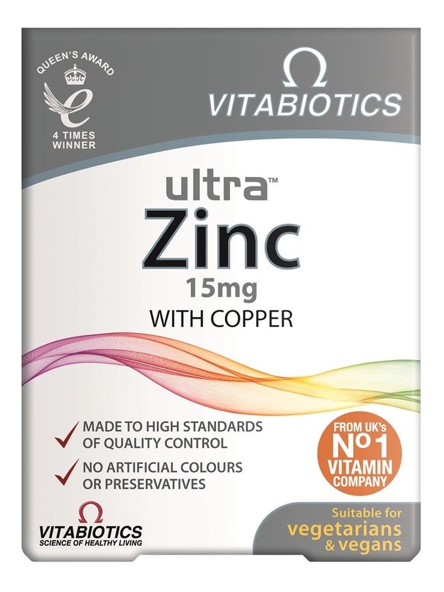 Ultra zinc 15mg suplement diety 60 tabletek