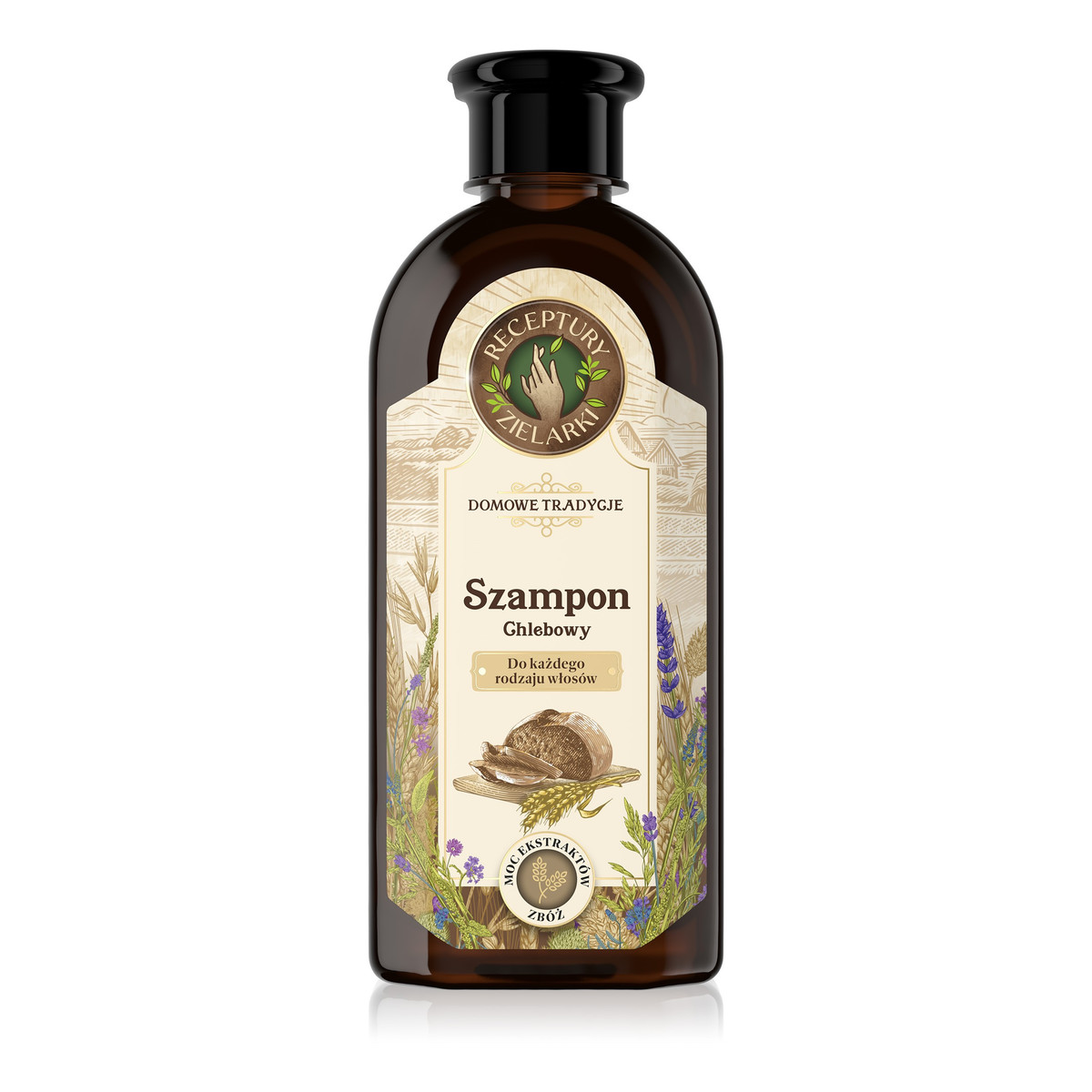 Receptury Zielarki Domowe Tradycje szampon chlebowy do każdego rodzaju włosów 350ml