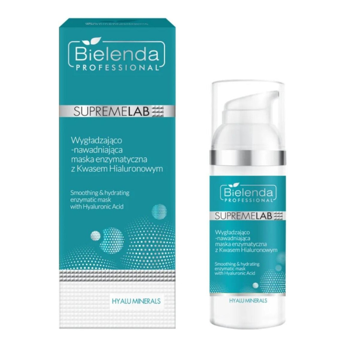 Bielenda Professional SUPREMELAB Hyalu-Minerals Wygładzająco-Nawadniająca Maska enzymatyczna z kwasem hialuronowym 50ml