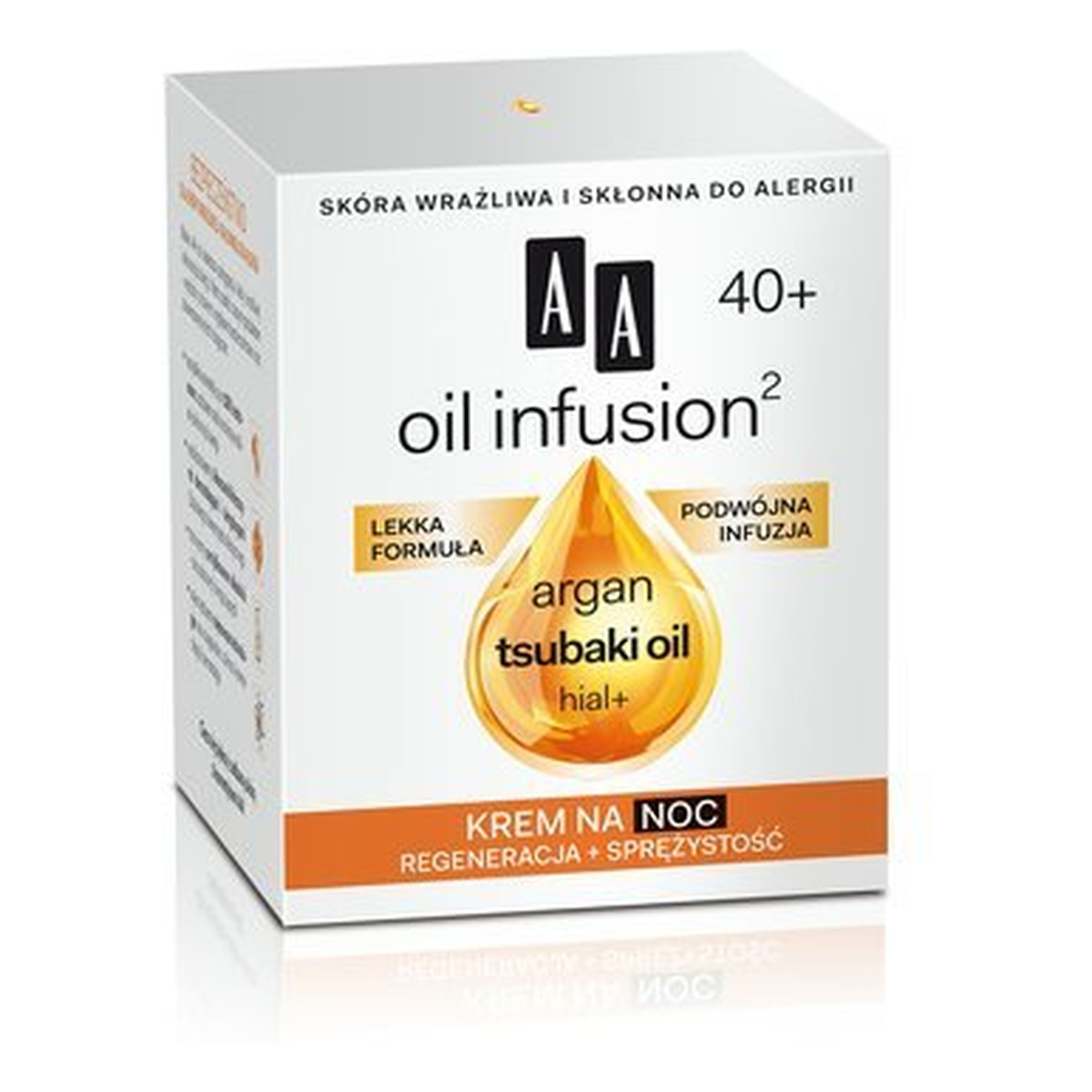 AA Oil Infusion2 40+ Krem Regeneracja + Sprężystość Na Noc 50ml
