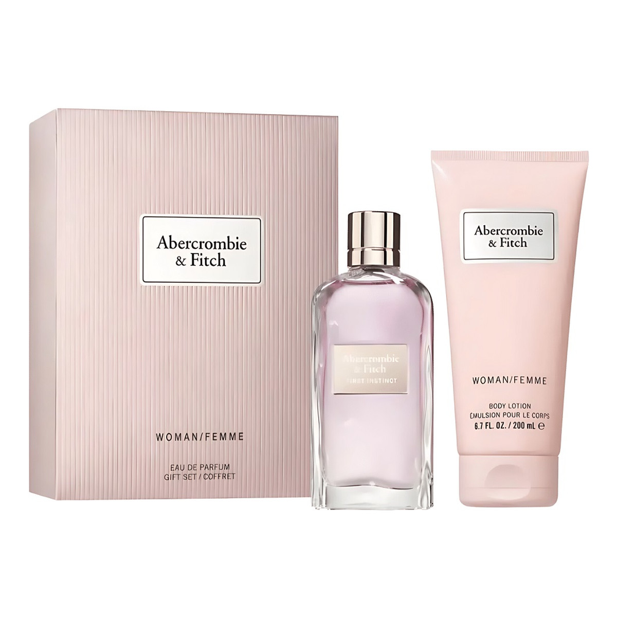 Abercrombie & Fitch First Instinct Woman Zestaw woda perfumowana spray 100ml + balsam do ciała 200ml