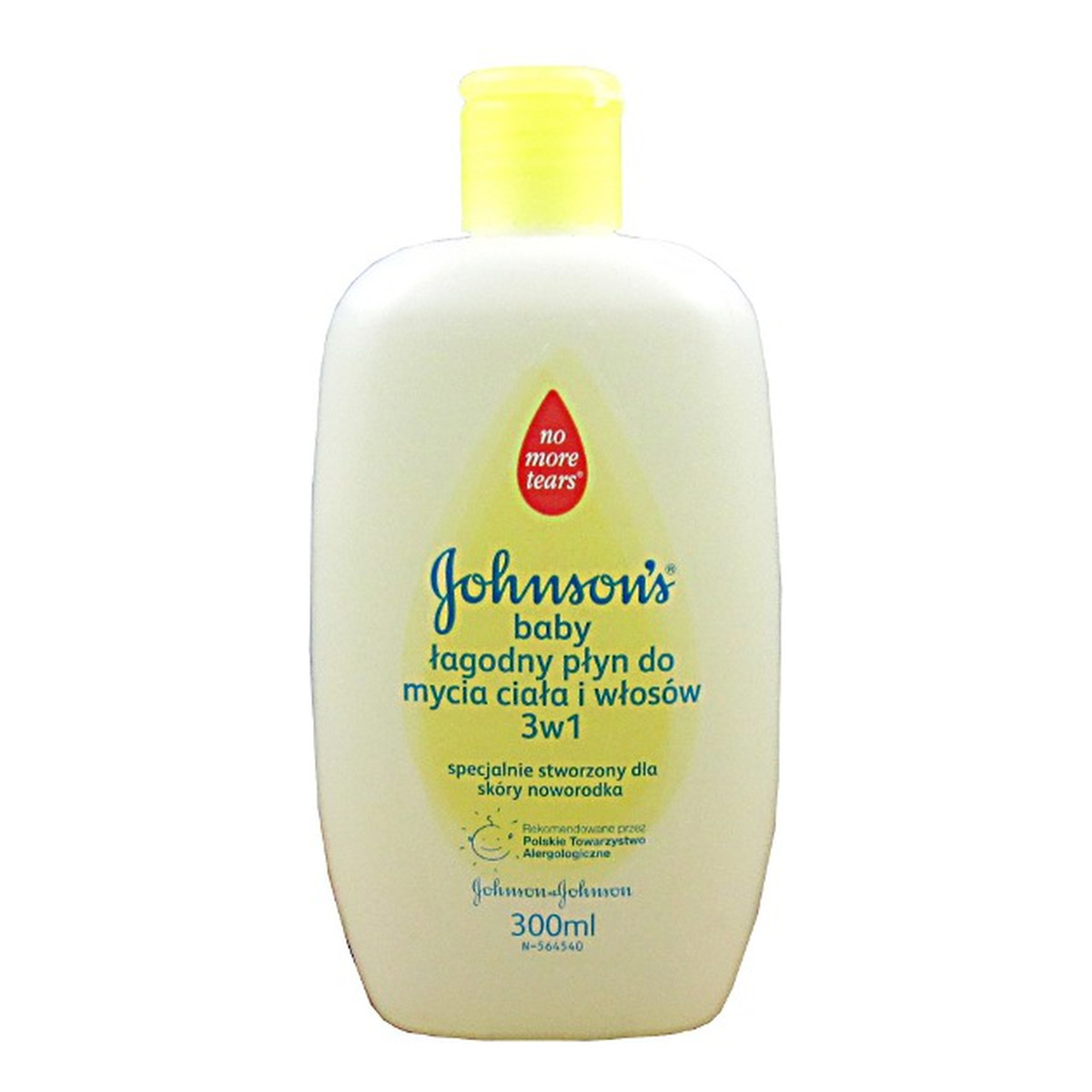 Johnson & Johnson Baby Łagodny Płyn Do Mycia Ciała i Włosów 3 w 1 300ml