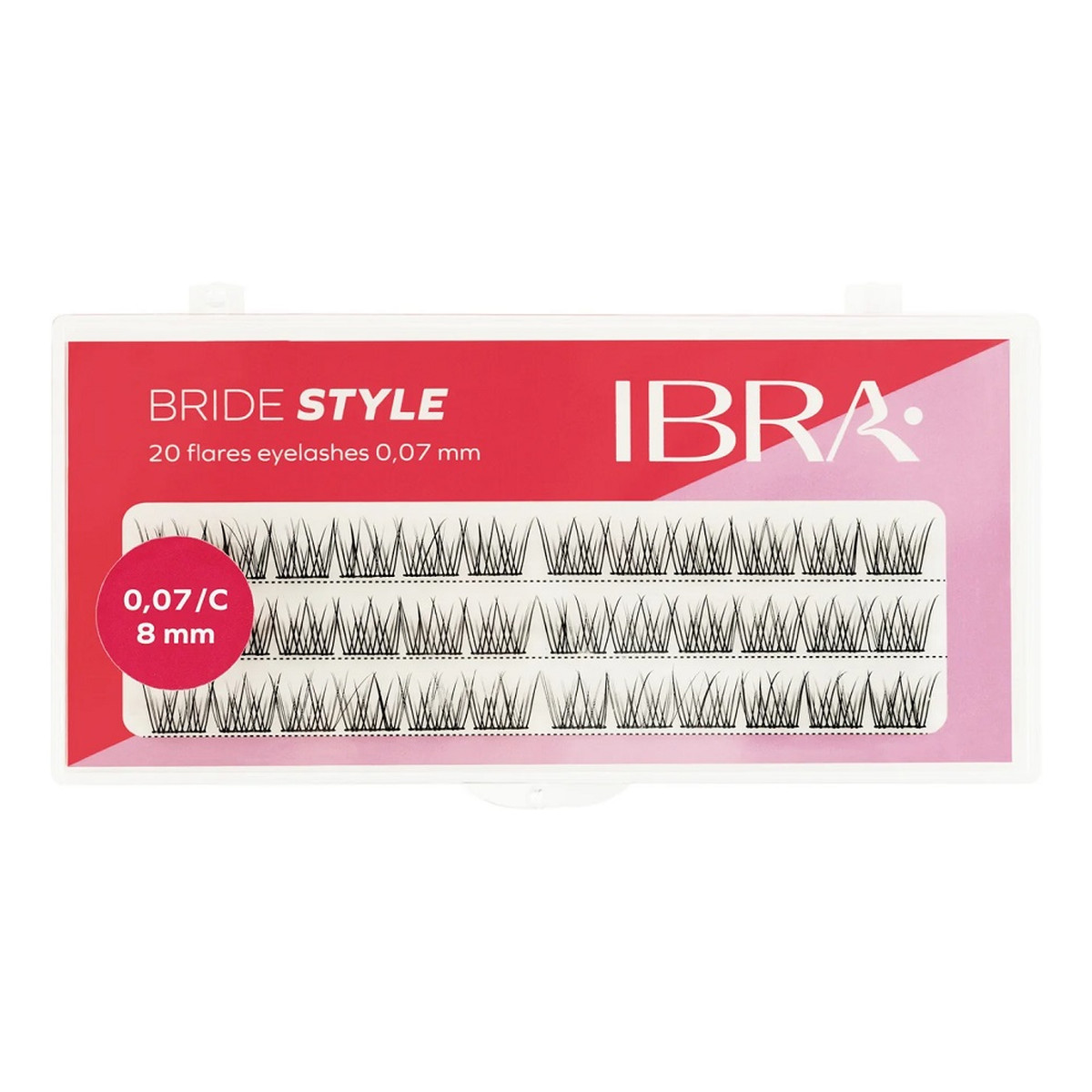 Ibra Bride style kępki rzęs 8mm