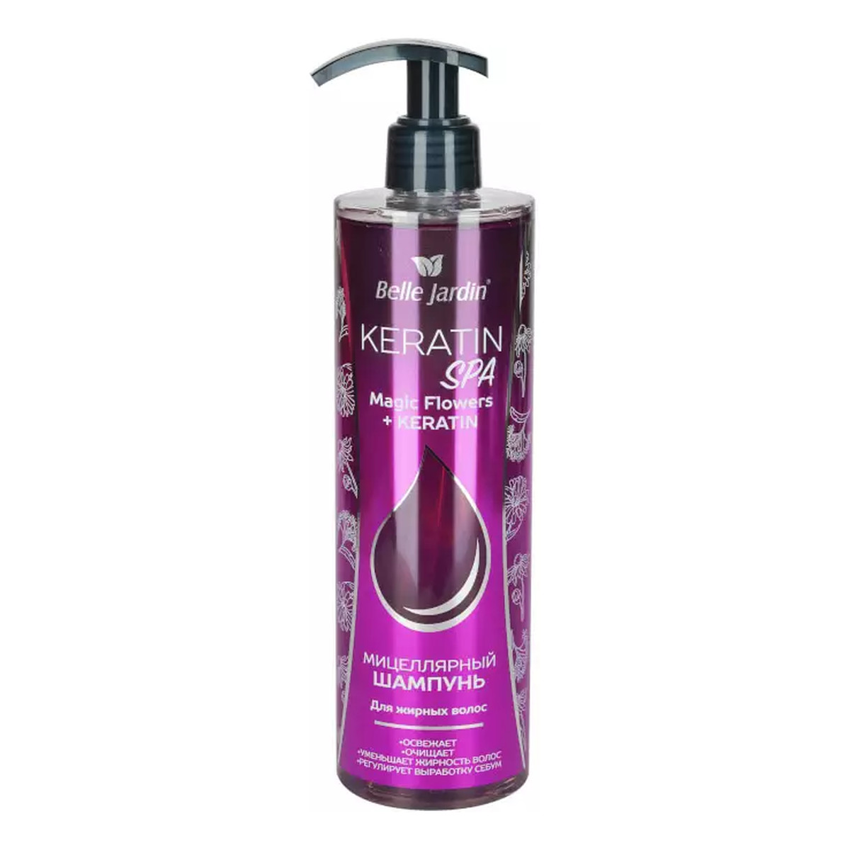 Belle Jardin Keratin SPA Magic Flowers Szampon do włosów przetłuszczających 400ml