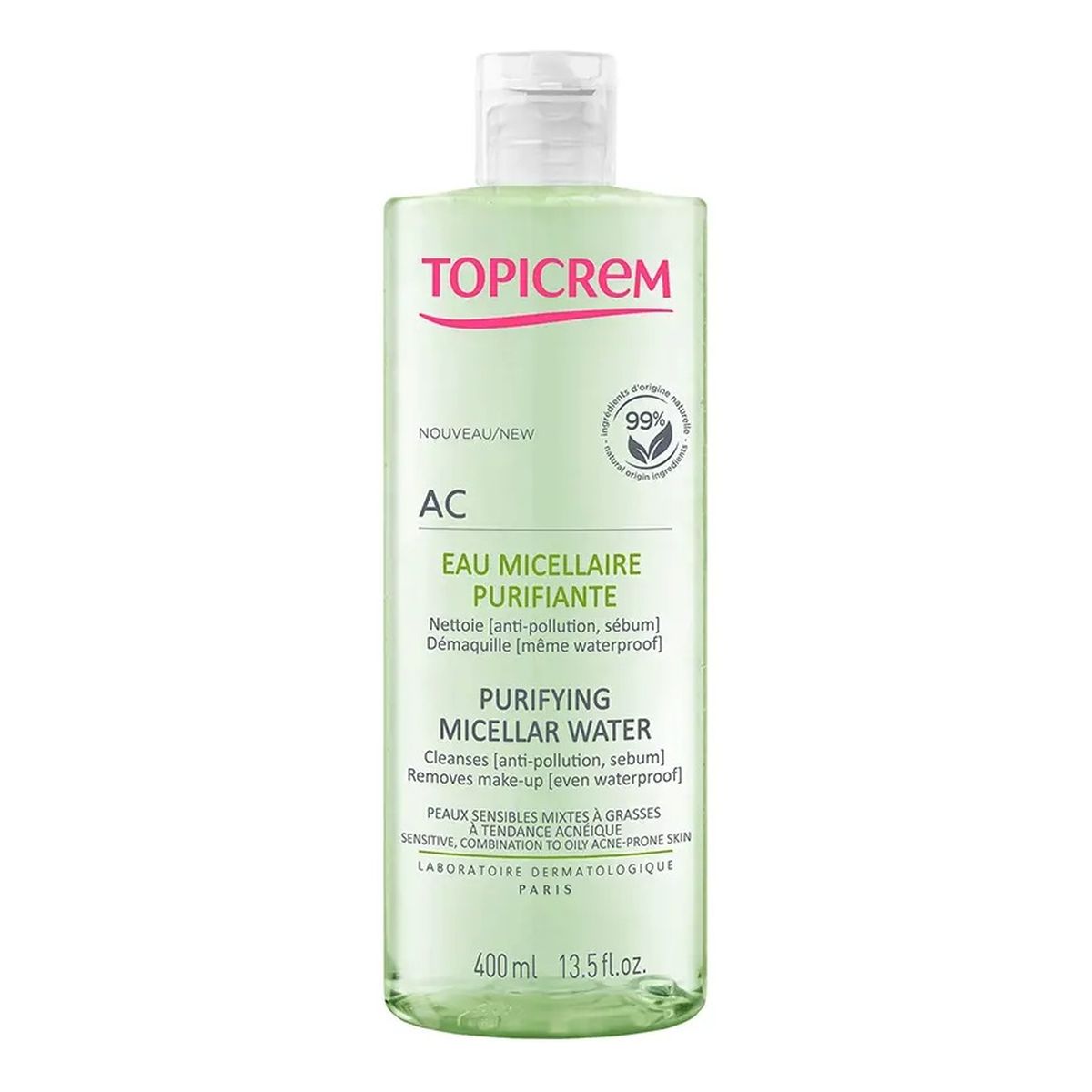 Topicrem AC Purifying Micellar Water oczyszczająca Woda micelarna 400ml