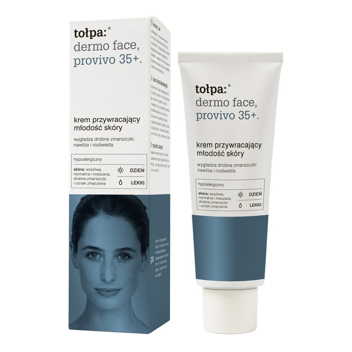 Tołpa Provivo 35+ Krem Lekki Przywracający Młodość Skóry Na Dzień 40ml