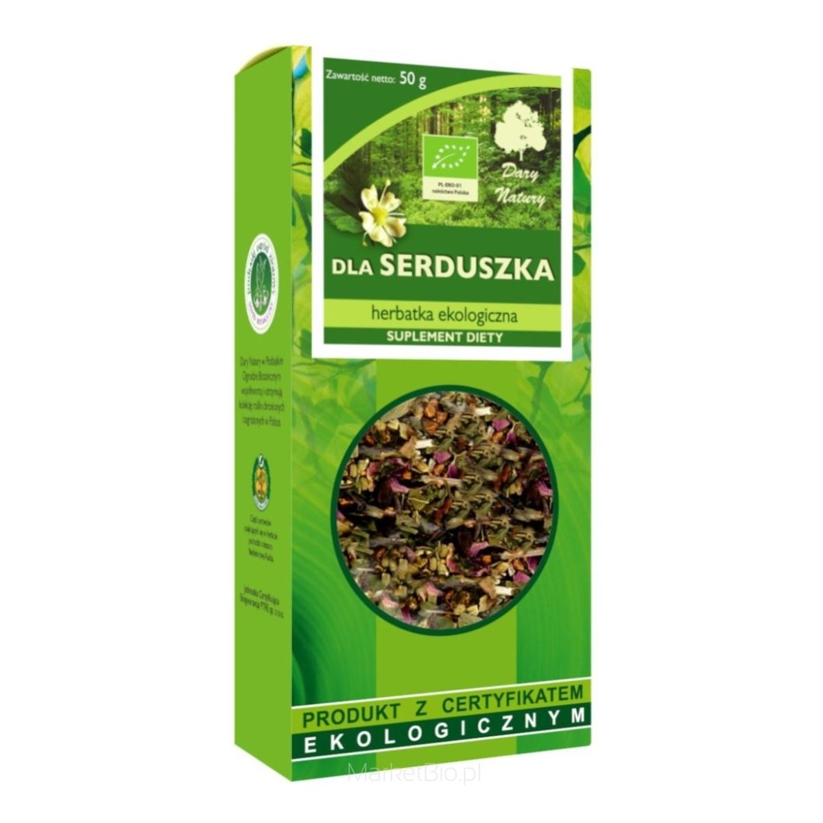 Dary Natury Herbatka ekologiczna Dla Serduszka 50g